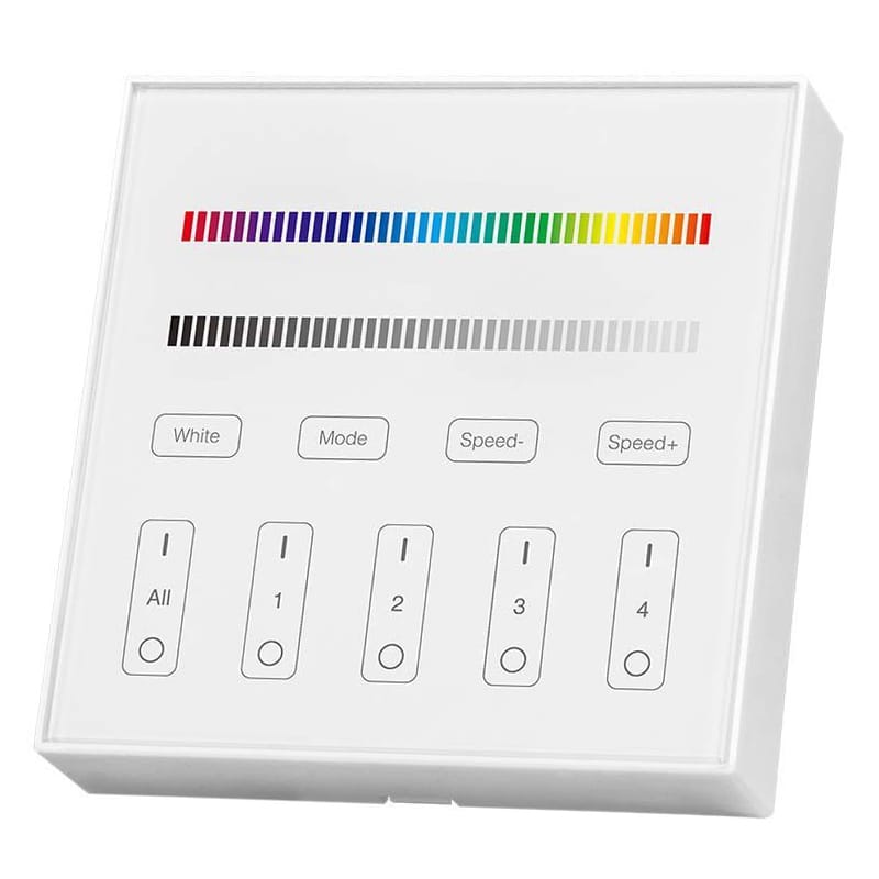 V-Tac Controller remote Controller Banda LED V-Tac SKU-2917 | RGB + Alb, 4 Zone, Wi-Fi, Alb