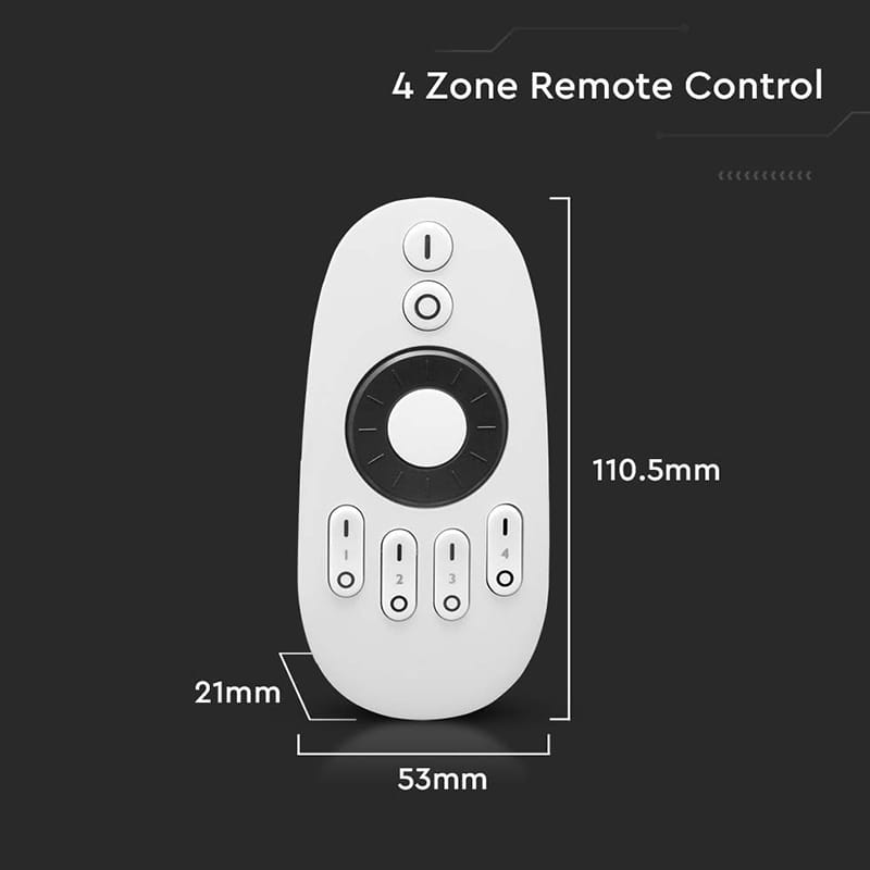 V-Tac Controller remote Controller Remote V-Tac SKU-2918 | 4 Zone, Banda LED