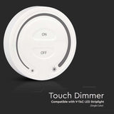 V-Tac Accesorii iluminat Controller Banda LED V-Tac SKU-2919 | Touch, Lumina Alba, Alb