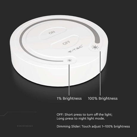 V-Tac Accesorii iluminat Controller Banda LED V-Tac SKU-2919 | Touch, Lumina Alba, Alb