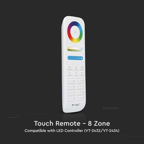 V-Tac Controller remote Controller Remote Banda LED V-Tac SKU-2921 | 8 Zone, Control Iluminat LED