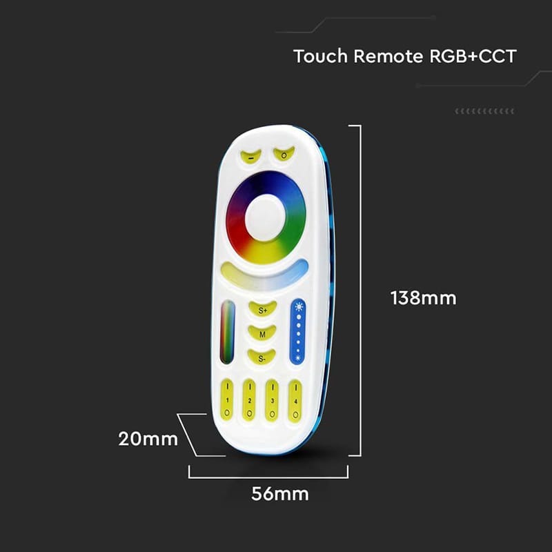 V-Tac Controller remote Controller Banda LED V-Tac SKU-2922 | 3in1, Touch, Telecomanda
