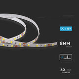 V-Tac Banda LED Banda LED V-Tac SKU-2931 | SMD, 60LED/m, 3000K, IP20, 5m