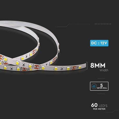 V-Tac Banda LED Banda LED V-Tac SKU-2931 | SMD, 60LED/m, 3000K, IP20, 5m