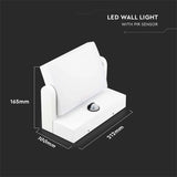 V-Tac Lampa LED Lampa LED V-Tac SKU-2938 | 17W, 3000K, Senzor Miscare, IP65, 2520lm