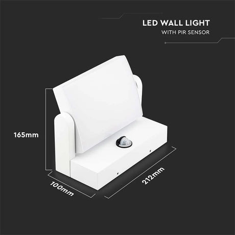 V-Tac Lampa LED Lampa LED V-Tac SKU-2938 | 17W, 3000K, Senzor Miscare, IP65, 2520lm