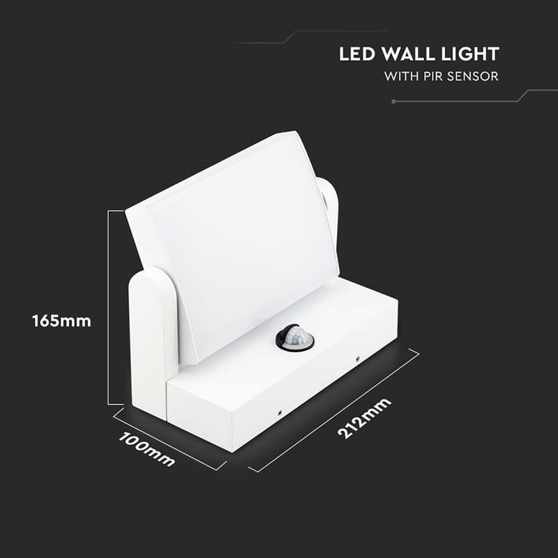 V-Tac Lampa LED Lampa LED V-Tac SKU-2939 | 17W, Senzor Miscare, IP65, 4000K, 2580lm