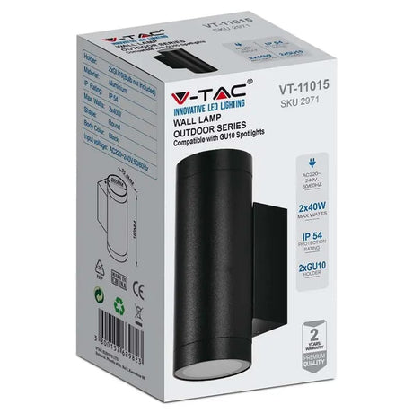 V-Tac Corp iluminat Corp Iluminat V-Tac SKU-2971 | Soclu GU10, Sus/Jos, Negru