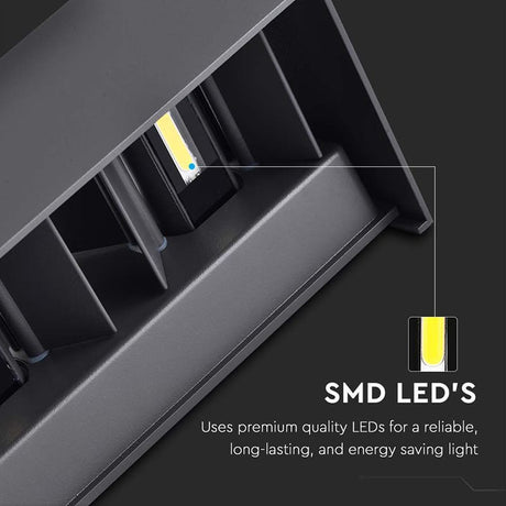 V-Tac Lampa LED Aplica LED Exterior V-Tac SKU-2977 | 24W, 3000K, IP65, 2720lm, Negru
