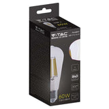 V-Tac Bec LED SMART Bec LED V-Tac SKU-2996 | ST64, E27, 4W, Filament, 3000K, Edison