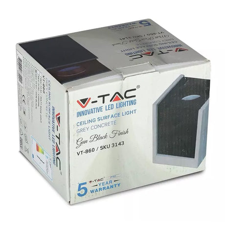 V-Tac Corp iluminat Corp Iluminat V-Tac SKU-3143 | Soclu GU10, Negru/Gri