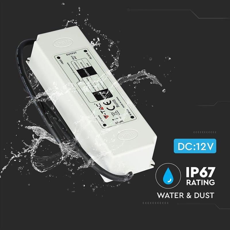 V-Tac Sursa alimentare Sursa Alimentare V-Tac SKU-3234 | Banda LED, 12V, 5A, 60W, IP67
