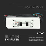 V-Tac Sursa alimentare Sursa Alimentare V-Tac SKU-3235 | Banda LED, 12V, 6A, 75W, IP67