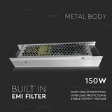 V-Tac Sursa alimentare Sursa Alimentare V-Tac SKU-3244 | SMPS Slim, 12V, 12.5A, 150W