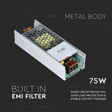 V-Tac Sursa alimentare Sursa Alimentare V-Tac SKU-3247 | SMPS Slim, 12V, 6A, 75W