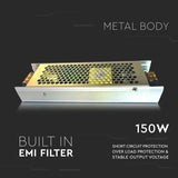V-Tac Sursa alimentare Sursa Alimentare V-Tac SKU-3253 | SMPS Slim, IP20, 24V, 6.5A, 150W