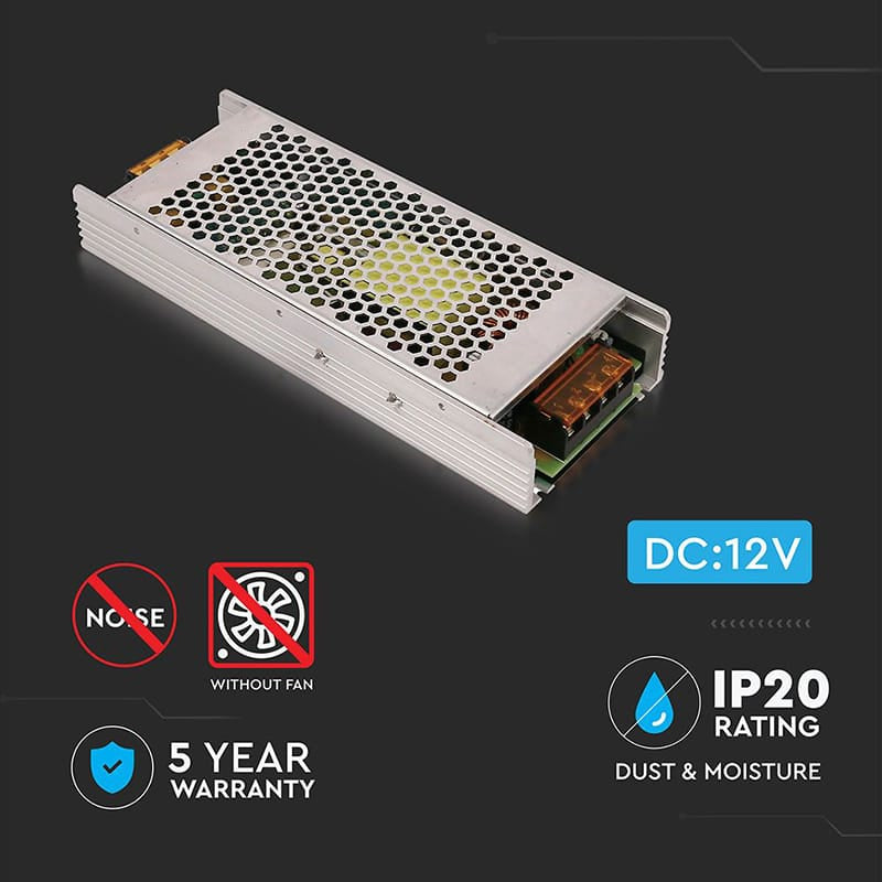 V-Tac Adaptor de alimentare Sursa de Alimentare LED V-Tac SKU-3274 | 12V DC, 360W, 30A, IP20