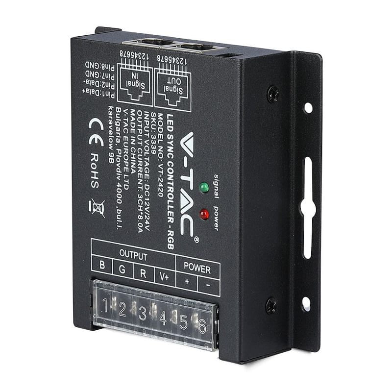 V-Tac Controller remote Controller Banda LED V-Tac SKU-3339 | RGB, 20 Butoane, Telecomanda
