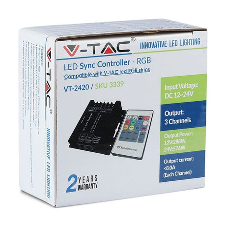 V-Tac Controller remote Controller Banda LED V-Tac SKU-3339 | RGB, 20 Butoane, Telecomanda