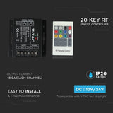 V-Tac Controller remote Controller Banda LED V-Tac SKU-3339 | RGB, 20 Butoane, Telecomanda