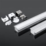 V-Tac Accesorii lumini scena Profil Aluminiu V-Tac SKU-3357 | Banda LED, 2m, 24.5mm x 12.2mm, Mat
