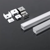 V-Tac Accesorii lumini scena Profil Aluminiu V-Tac SKU-3358 | Banda LED, 2m, 17.4x12.1mm, Mat