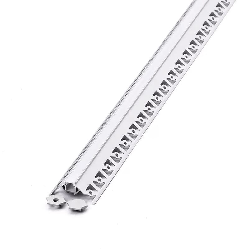 V-Tac Accesorii iluminat Profil Aluminiu V-Tac SKU-3361 | Banda LED, Montaj Rigips, Colt Exterior, 2m, Mat