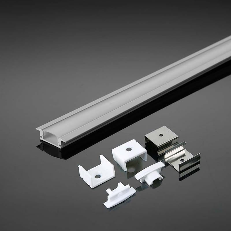 V-Tac Accesorii lumini scena Profil Aluminiu V-Tac SKU-3368 | Banda LED, 2m, 24.7x7mm, Alb