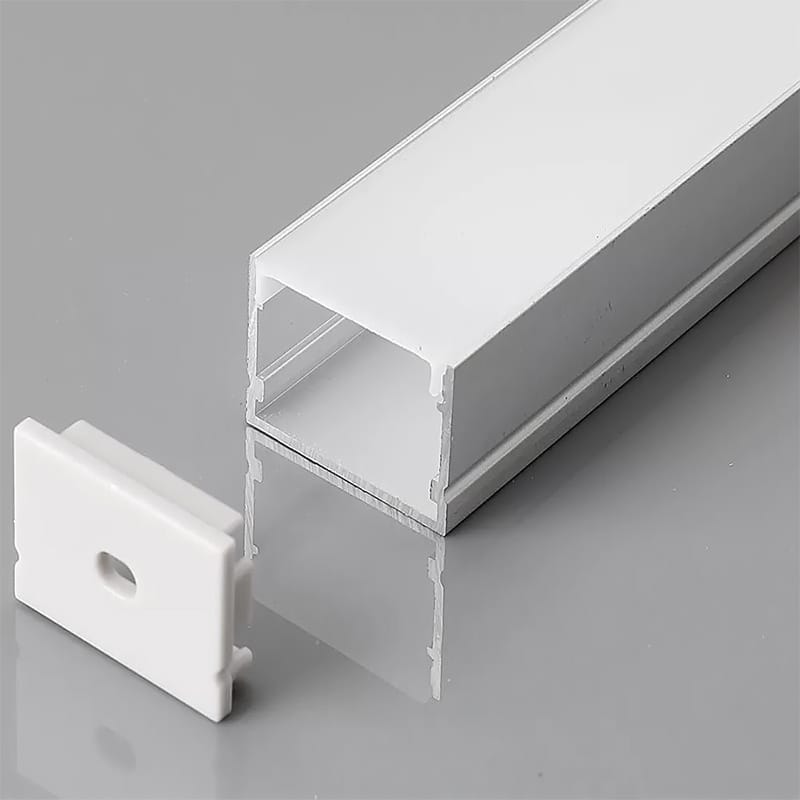 V-Tac Accesorii lumini scena Profil Aluminiu V-Tac SKU-3371 | Banda LED, 2m, 30x20mm, Alb
