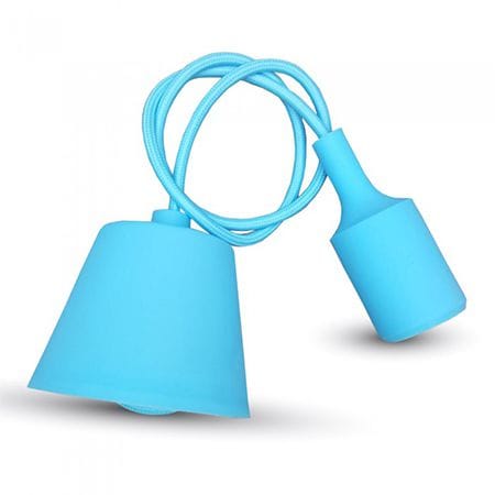 V-Tac Pendul Pendul Tavan V-Tac SKU-3482 | E27, 1m, Albastru Deschis