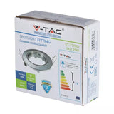 V-Tac Corp iluminat Corp Iluminat V-Tac SKU-3589 | Spot GU10, Crom, Unghi Reglabil