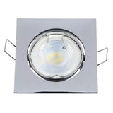 V-Tac Corp iluminat Corp Iluminat V-Tac SKU-3592 | Spot GU10, Crom, Patrat, Unghi Reglabil