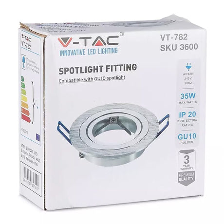 V-Tac Corp iluminat Corp Iluminat V-Tac SKU-3600 | Spot GU10, Unghi Reglabil