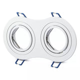 V-Tac Corp iluminat Corp Iluminat V-Tac SKU-3601 | Spot Dublu, 2xGU10, Alb, Unghi Reglabil