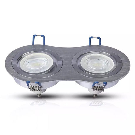 V-Tac Corp iluminat Corp Iluminat V-Tac SKU-3602 | 2xGU10, Crom Mat, Unghi Reglabil