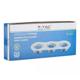V-Tac Corp iluminat Corp Iluminat V-Tac SKU-3603 | 3x GU10, Alb, Unghi Reglabil