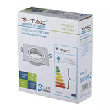 V-Tac Corp iluminat Corp Iluminat V-Tac SKU-3606 | Spot GU10, Patrat, Aluminiu