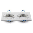V-Tac Corp iluminat Corp Iluminat V-Tac SKU-3607 | Spot Patrat, 2xGU10, Alb