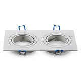 V-Tac Corp iluminat Corp Iluminat V-Tac SKU-3607 | Spot Patrat, 2xGU10, Alb