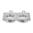 V-Tac Corp iluminat Corp Iluminat V-Tac SKU-3608 | Spot 2xGU10, Patrat, Aluminiu