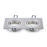 V-Tac Corp iluminat Corp Iluminat V-Tac SKU-3608 | Spot 2xGU10, Patrat, Aluminiu