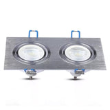 V-Tac Corp iluminat Corp Iluminat V-Tac SKU-3608 | Spot 2xGU10, Patrat, Aluminiu