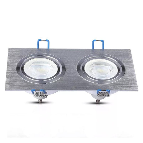 V-Tac Corp iluminat Corp Iluminat V-Tac SKU-3608 | Spot 2xGU10, Patrat, Aluminiu