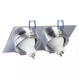 V-Tac Corp iluminat Corp Iluminat V-Tac SKU-3608 | Spot 2xGU10, Patrat, Aluminiu