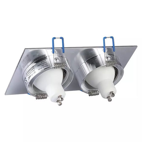 V-Tac Corp iluminat Corp Iluminat V-Tac SKU-3608 | Spot 2xGU10, Patrat, Aluminiu