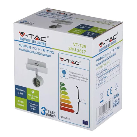 V-Tac Corp iluminat Corp Iluminat V-Tac SKU-3617 | 1xGU10, Unghi Reglabil