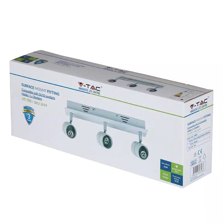 V-Tac Corp iluminat Corp Iluminat V-Tac SKU-3619 | 3xGU10, Unghi Reglabil