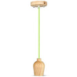 V-Tac Pendul Pendul Tavan V-Tac SKU-3725 | Soclu E27, Lemn, Verde