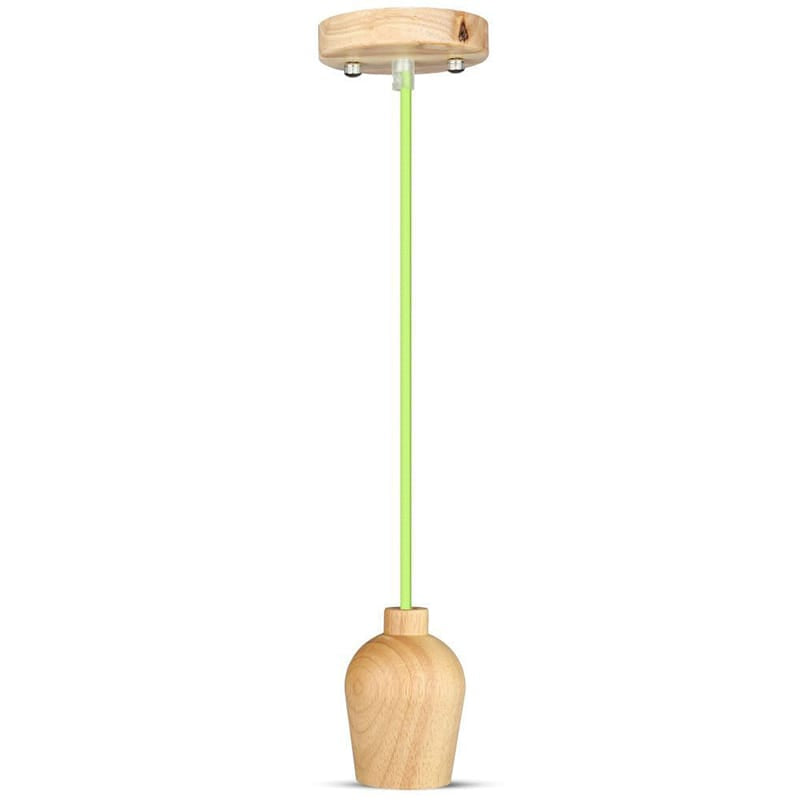 V-Tac Pendul Pendul Tavan V-Tac SKU-3725 | Soclu E27, Lemn, Verde