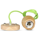 V-Tac Pendul Pendul Tavan V-Tac SKU-3725 | Soclu E27, Lemn, Verde